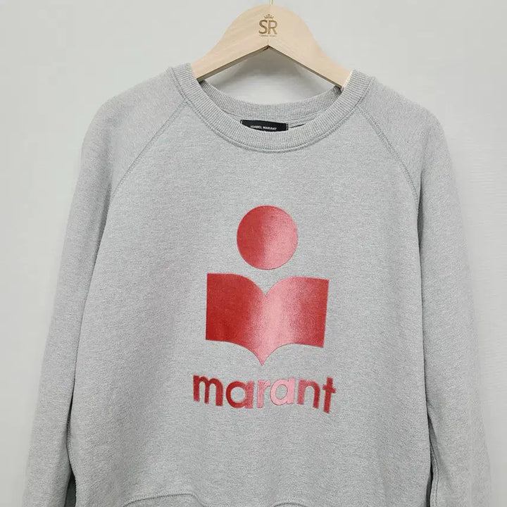 [BUNJANG] Isabel Marant Etoile Moby Logo Sweatshirt Gray S / 정품 이자벨마랑 에뚜왈 모비 로고 맨투맨 그레이 S (실측포함)