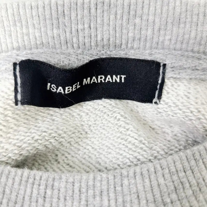[BUNJANG] Isabel Marant Etoile Moby Logo Sweatshirt Gray S / 정품 이자벨마랑 에뚜왈 모비 로고 맨투맨 그레이 S (실측포함)