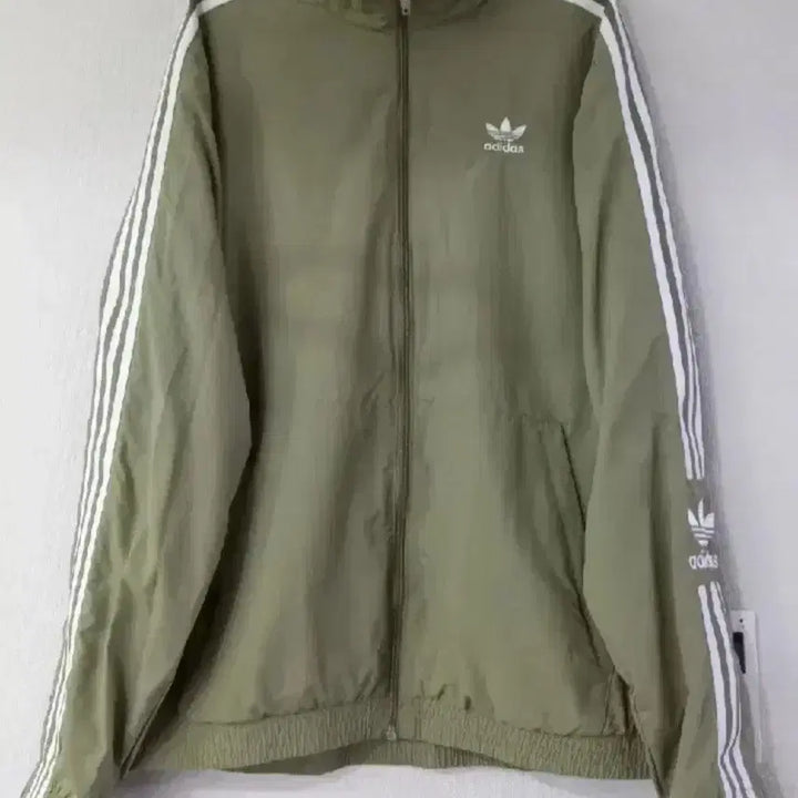 [BUNJANG] Adidas Lock Up Khaki Track Top Jersey Zip-up / 아디다스 락업탑 카키 트랙탑 저지 져지집업 110/XXL