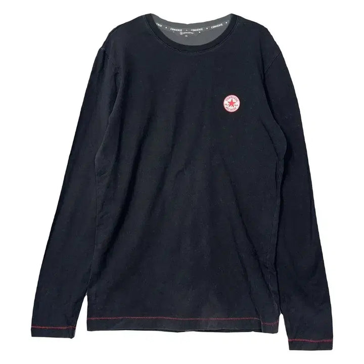 [BUNJANG] Converse Vintage Long Sleeve T-shirt / 컨버스 블랙 빈티지 긴팔티 95