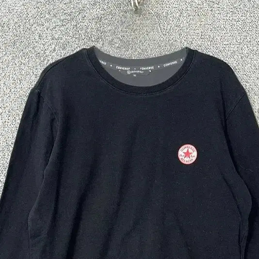 [BUNJANG] Converse Vintage Long Sleeve T-shirt / 컨버스 블랙 빈티지 긴팔티 95