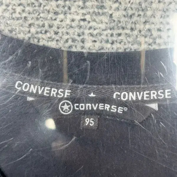 [BUNJANG] Converse Vintage Long Sleeve T-shirt / 컨버스 블랙 빈티지 긴팔티 95