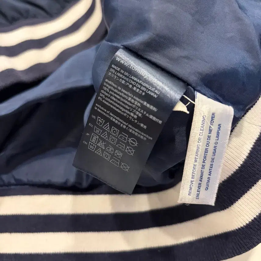 [BUNJANG] Tommy Hilfiger Stadium Jacket - Navy/Ivory - Men&