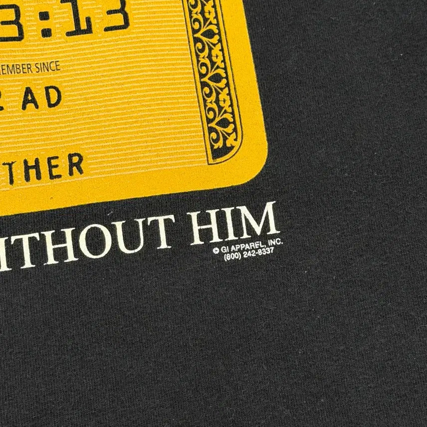 [BUNJANG] Vintage 2000s Jesus Amex Card Parody T-shirt / 빈티지 00s Jesus 지저스 amex Card Parody 티셔츠