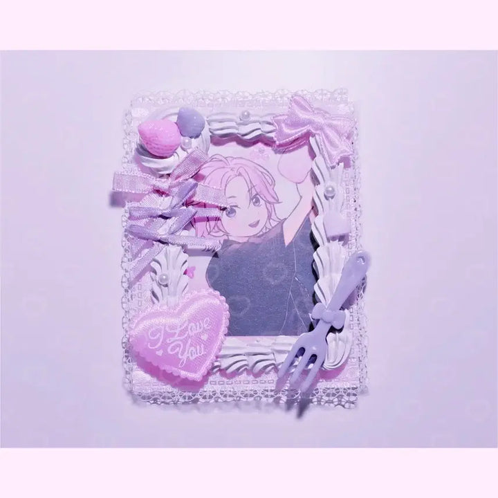 [SOLD OUT] 할인 중)포카홀더 탑꾸 탑로더 데코덴 휘핑 양산형 레이스 레진 핸드메이드