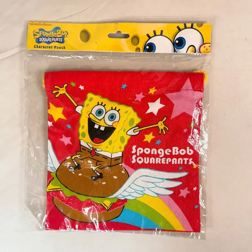 [BUNJANG] Spongebob Squarepants Multi-Purpose Pouch / 네모네모 스폰지밥 다용도 파우치