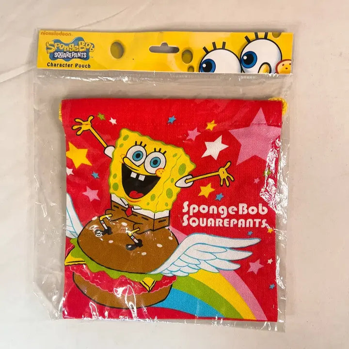 [BUNJANG] Spongebob Squarepants Multi-Purpose Pouch / 네모네모 스폰지밥 다용도 파우치