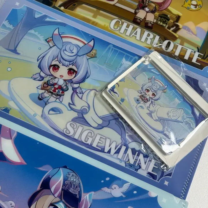[BUNJANG] Genshin Impact Acrylic Keychain &amp; Ticket Holder Set / 원신 아크릴+티켓홀더