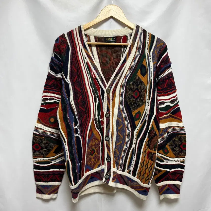 [BUNJANG] Koozi Style Cable Knit Cardigan / [정품/XL] 쿠지 st 케이블 꽈배기 니트 가디건