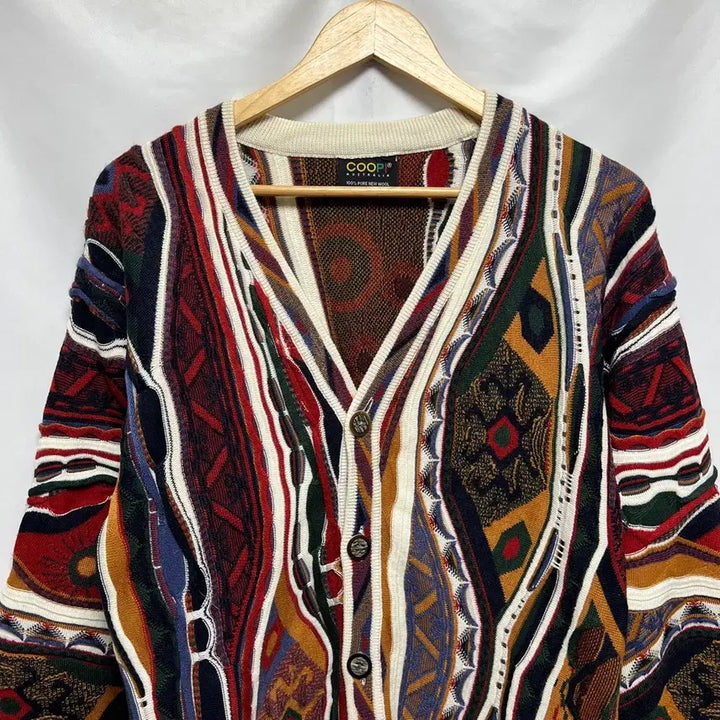 [BUNJANG] Koozi Style Cable Knit Cardigan / [정품/XL] 쿠지 st 케이블 꽈배기 니트 가디건