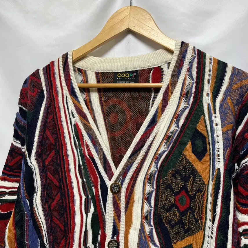 [BUNJANG] Koozi Style Cable Knit Cardigan / [정품/XL] 쿠지 st 케이블 꽈배기 니트 가디건