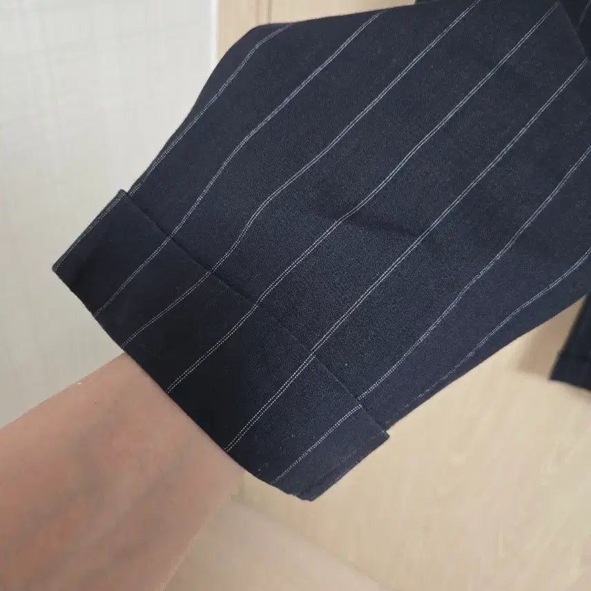 [BUNJANG] Club Monaco Striped Linen Blend Slacks / 클럽모나코 스트라이프 슬랙스