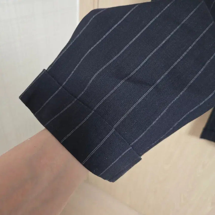 [BUNJANG] Club Monaco Striped Linen Blend Slacks / 클럽모나코 스트라이프 슬랙스