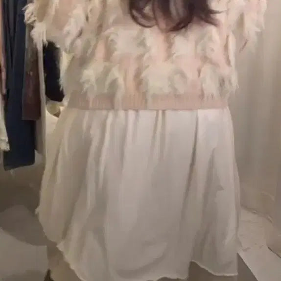 [BUNJANG] Wise Girl Fairy Beige Cardigan / 와이즈걸 페어리 베이지 가디건 얇음