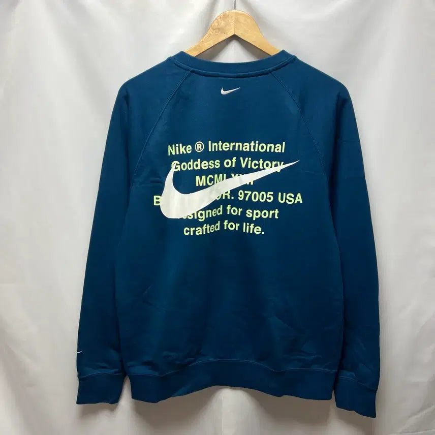 [SOLD OUT] [정품/L] 나이키 더블스우시 청색 맨투맨