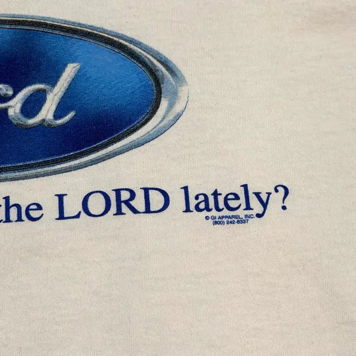 [BUNJANG] Jesus Lord Ford Parody T-shirt / 빈티지 Jesus Lord Ford 패러디 티셔츠