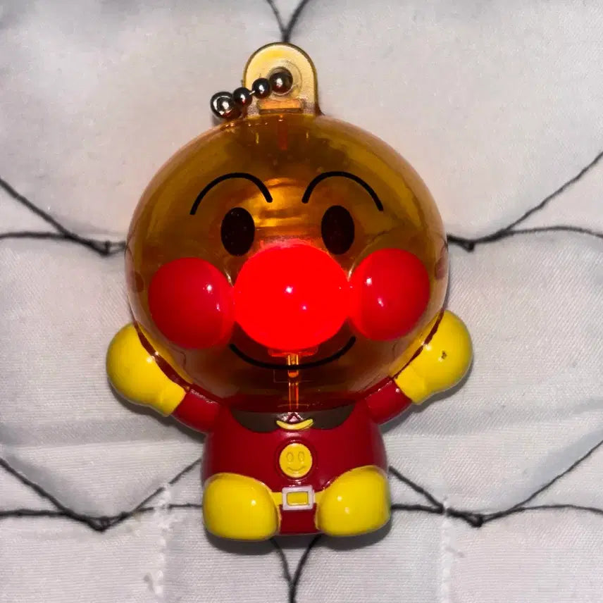 [BUNJANG] Anpanman LED Light-Up Figure Keyring / 호빵맨 반짝반짝 스위치 키링 가챠 레트 로 피규어  led