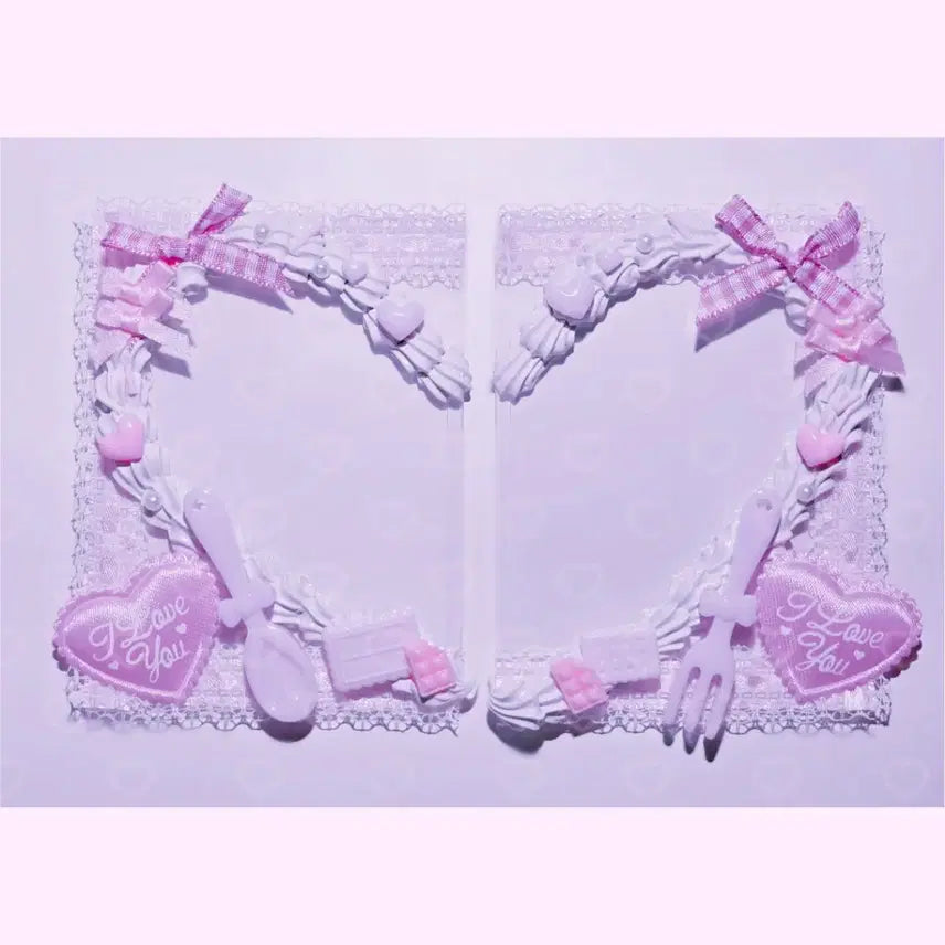 [SOLD OUT] 할인 중)포카홀더 탑꾸 탑로더 데코덴 휘핑 양산형 레이스 레진 핸드메이드