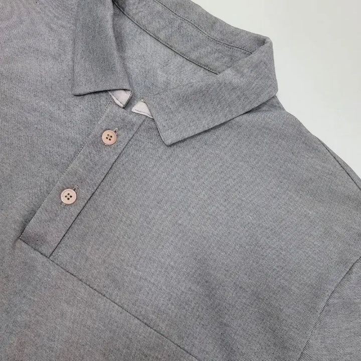 [SOLD OUT] TIME 한섬 타임 옴므 카라 반팔 티셔츠 / 남 95 그레이