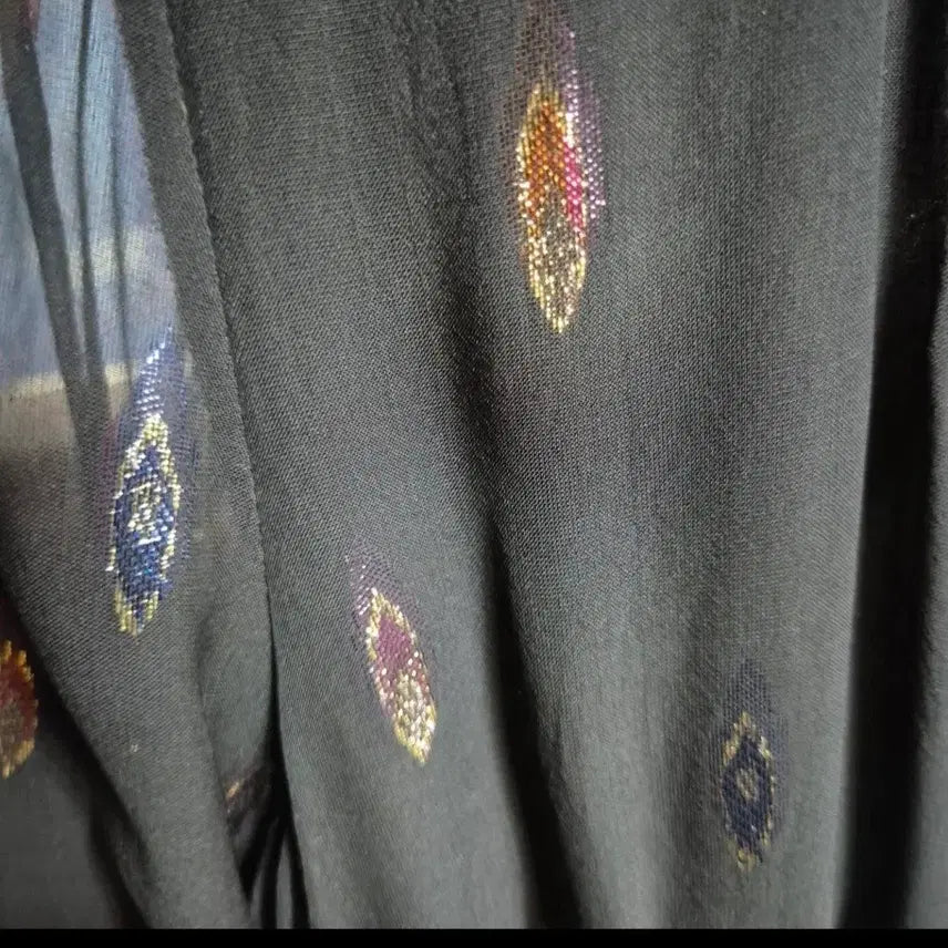 [BUNJANG] Shalala Black Long Sleeve Embroidered Dress / 샬랄라  이쁜 원피스