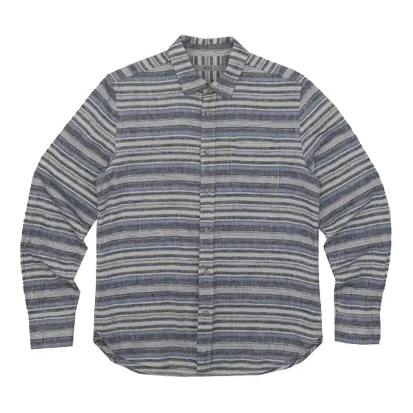[BUNJANG] Series Striped Long Sleeve Shirt / I6789 시리즈 스트라이프 긴팔 남방 100 구제모은