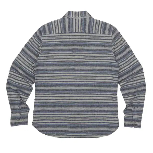 [BUNJANG] Series Striped Long Sleeve Shirt / I6789 시리즈 스트라이프 긴팔 남방 100 구제모은