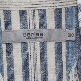 [BUNJANG] Series Striped Long Sleeve Shirt / I6789 시리즈 스트라이프 긴팔 남방 100 구제모은