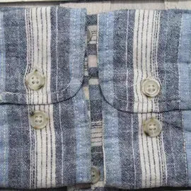 [BUNJANG] Series Striped Long Sleeve Shirt / I6789 시리즈 스트라이프 긴팔 남방 100 구제모은