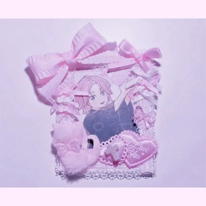 [SOLD OUT] 할인 중)포카홀더 탑꾸 탑로더 데코덴 휘핑 양산형 레이스 레진 핸드메이드