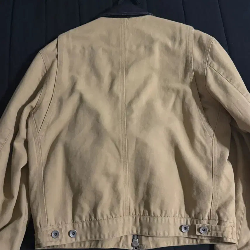 [BUNJANG] Toniqwek Leather Collar Work Jacket M / 토니웩 레더카라 워크자켓 M