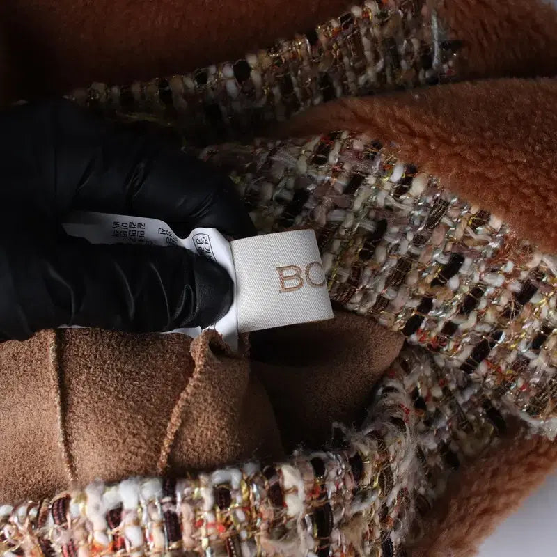 [BUNJANG] BCBG Tweed Shearling Vest - Women&