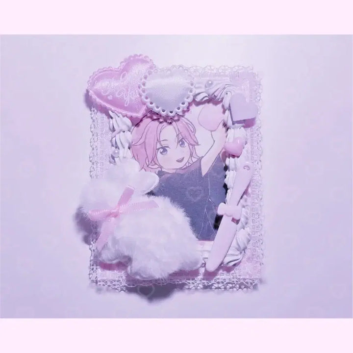 [SOLD OUT] 할인 중)포카홀더 탑꾸 탑로더 데코덴 휘핑 양산형 레이스 레진 핸드메이드