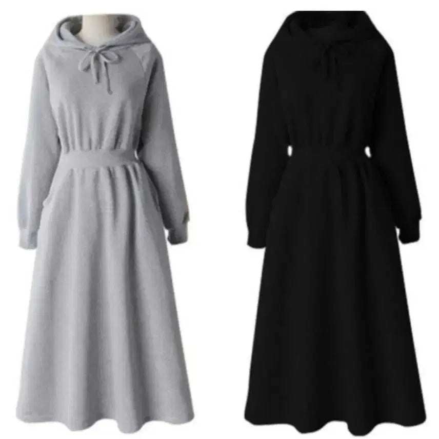 [BUNJANG] Hooded Dress - Black - New / 후드원피스 블랙 새상품