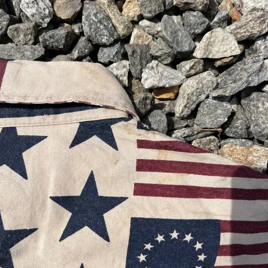 [BUNJANG] Roughrider Vintage American Flag Shirt / Roughrider 빈티지 성조기 셔츠 (실측확인)