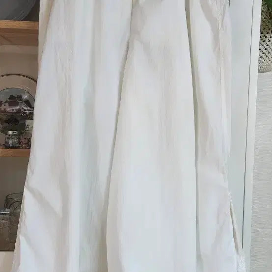 [SOLD OUT] 마인 화이트 롱 스커트형 팬츠 총장 86 오버핏