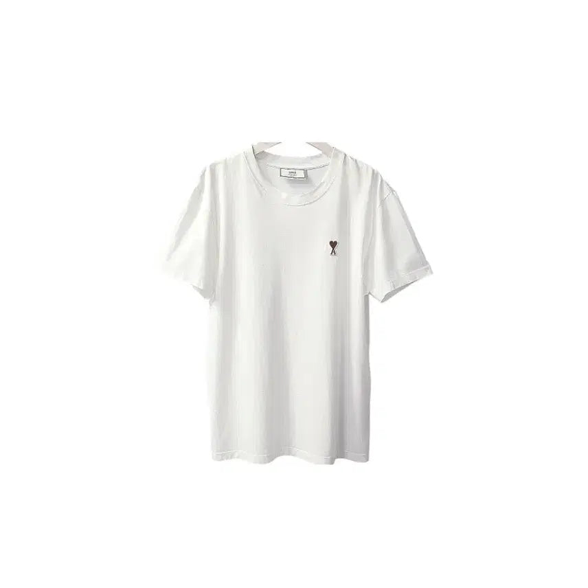 [BUNJANG] AMI Heart Logo White T-shirt / 아미AMI하트로고 반팔 티셔츠