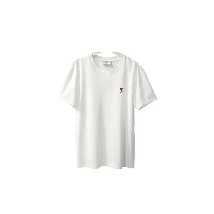 [BUNJANG] AMI Heart Logo White T-shirt / 아미AMI하트로고 반팔 티셔츠