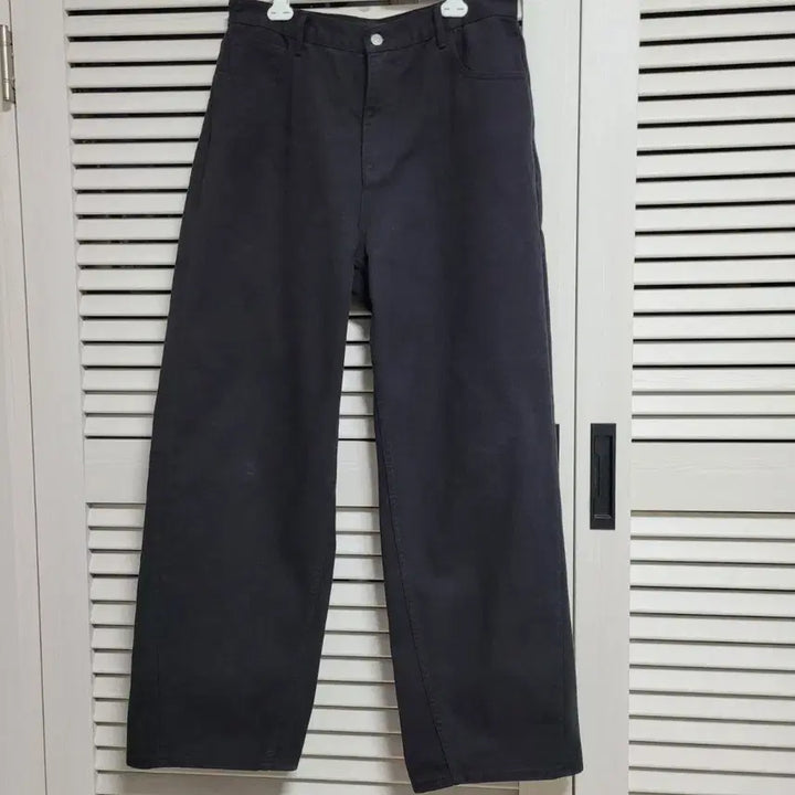 [BUNJANG] Branded Wide Curve Cotton Pants / [32] 브랜디드 와이드 커브드 코튼 팬츠