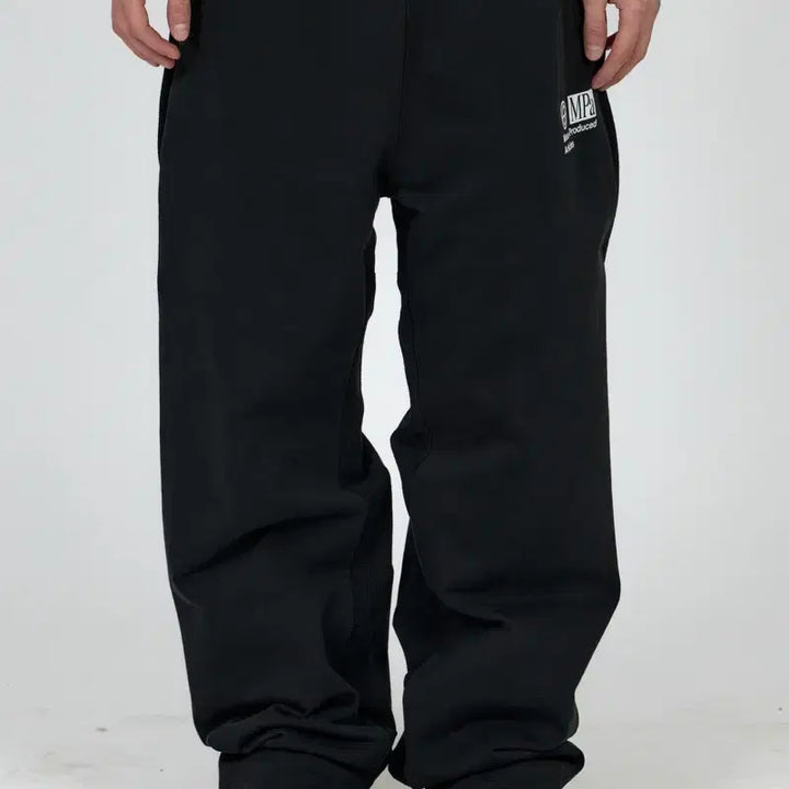 [SOLD OUT] 플라스틱프로덕트 MPa CONTRAST SWEATPANTS (BLACK)