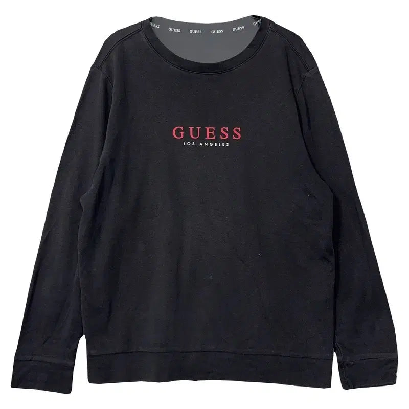 [BUNJANG] Guess Printed Black Sweatshirt (M) / 게스 프린팅 블랙 맨투맨 95(M)