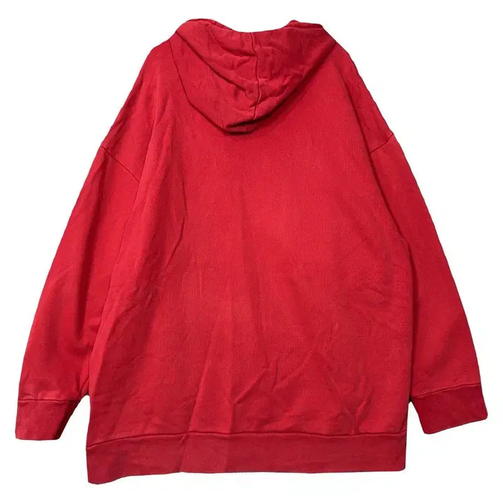 [BUNJANG] Adidas Printed Red Hoodie L / 아디다스 프린팅 레드 후드티 L