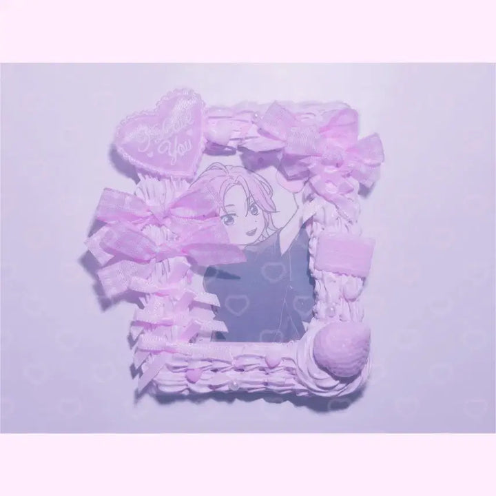 [SOLD OUT] 할인 중)포카홀더 탑꾸 탑로더 데코덴 휘핑 양산형 레이스 레진 핸드메이드