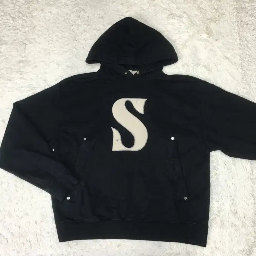 [BUNJANG] Setter Applique Pocket Hoodie (L) / 세터 아플리케 포켓 후드티 DD16