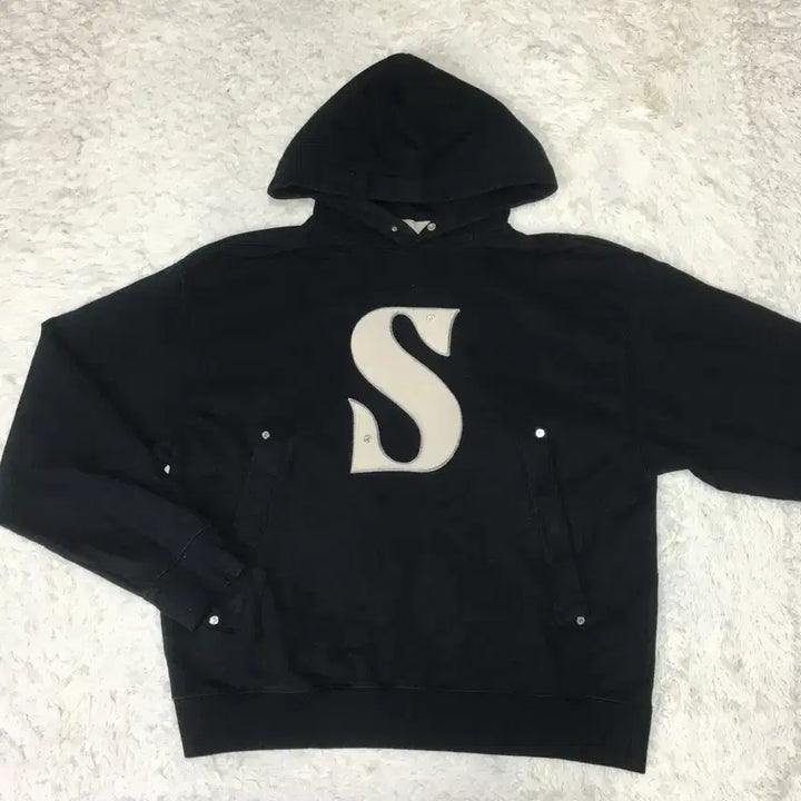 [BUNJANG] Setter Applique Pocket Hoodie (L) / 세터 아플리케 포켓 후드티 DD16