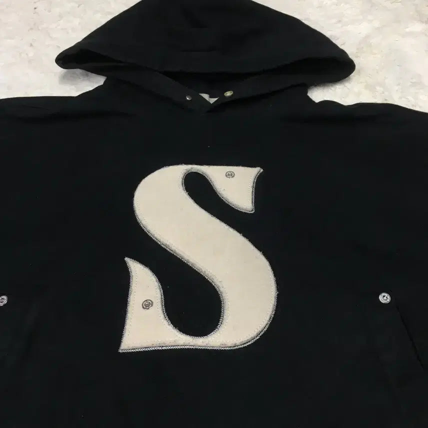[BUNJANG] Setter Applique Pocket Hoodie (L) / 세터 아플리케 포켓 후드티 DD16