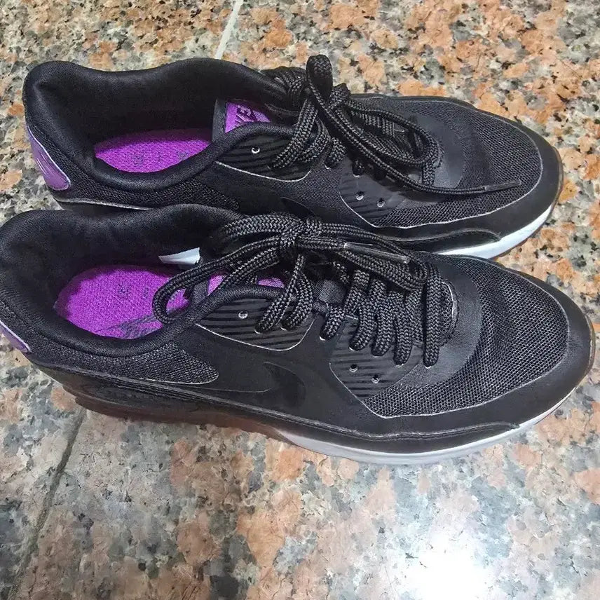 [BUNJANG] Nike Air Max 90 Black and Purple Women&