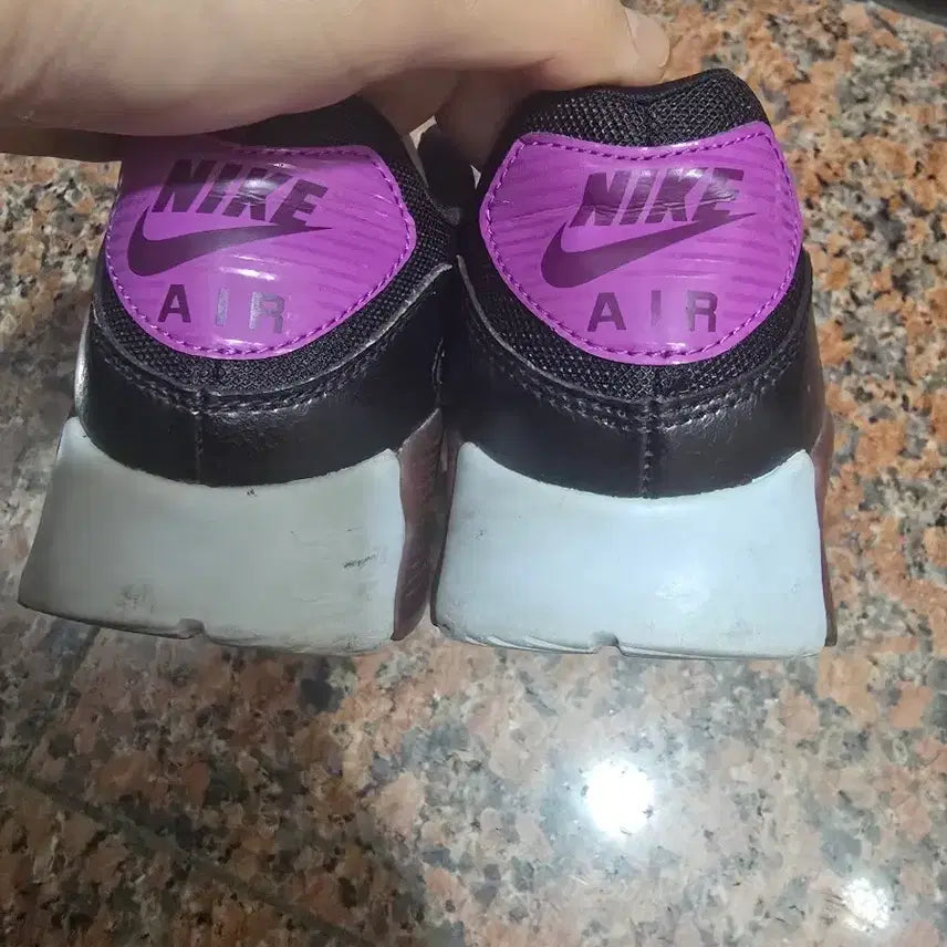 [BUNJANG] Nike Air Max 90 Black and Purple Women&