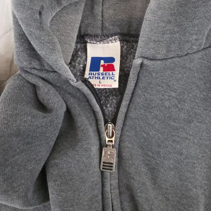 [BUNJANG] Russell Athletic Vintage Hoodie Dark Gray / [L] 90s 빈티지 러셀 애슬레틱 후드집업 다크그레이 VER. 쿨페이드