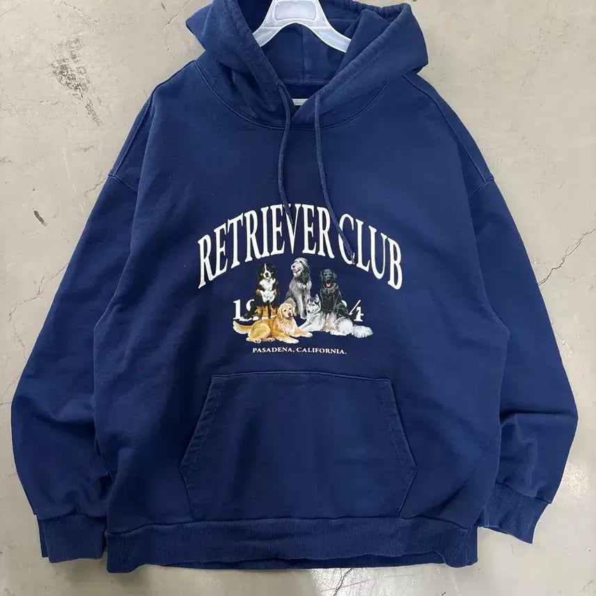 [SOLD OUT] 만원샵 리트리버클럽 프린팅 오버핏 후드티 XL