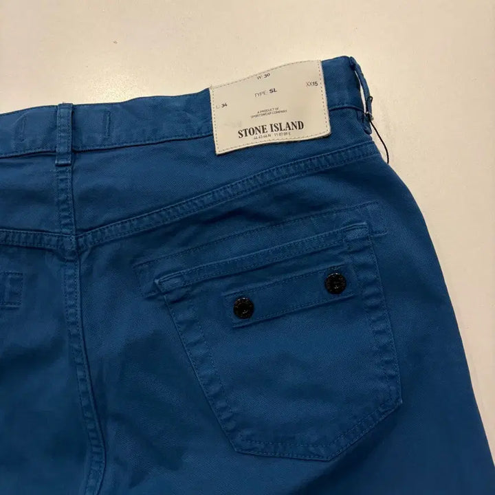 [BUNJANG] Stone Island Coral Blue Slim Fit Denim Pants / [30x34] 스톤아일랜드 코랄 블루 슬림핏 데님 팬츠 D730